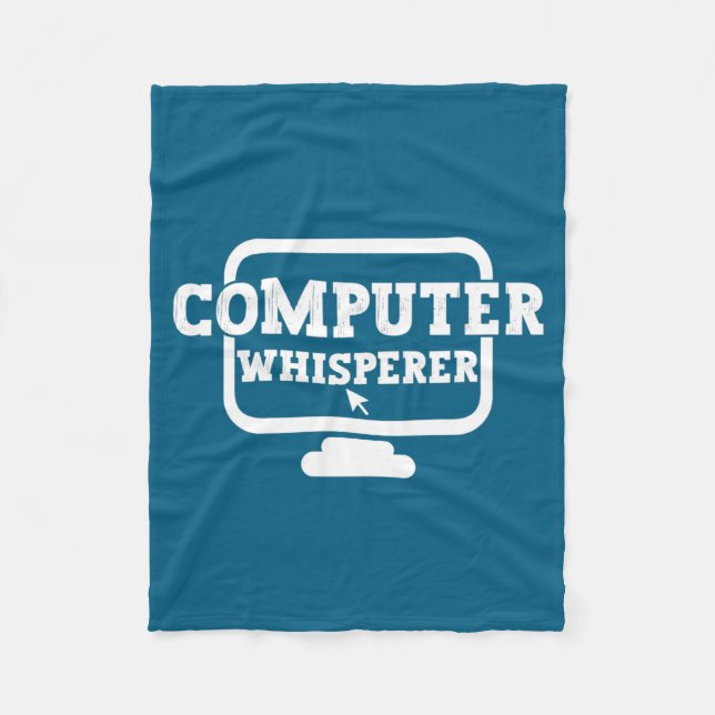 Couverture Polaire Computer Whisperer Tech Suprt Nerds Geek Funny N  (Devant)