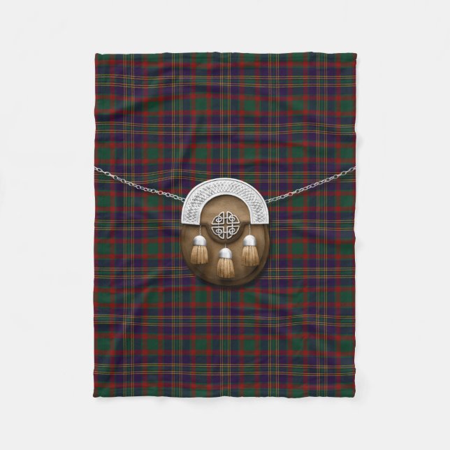 Couverture Polaire Comté Cork Irish Tartan Et Sporran (Devant)