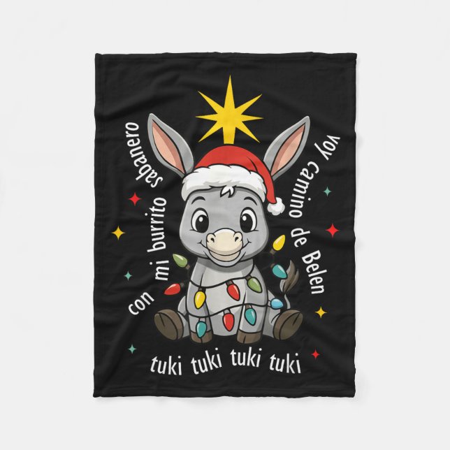Couverture Polaire Con Mi Burrito Sabanero Mexican Tuki Tuki Latino X (Devant)