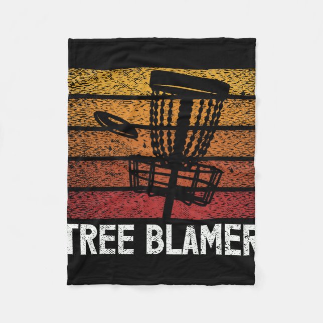 Couverture Polaire Concepteur de Disc Golf Drôle Blâmeur d'Arbre  (Devant)