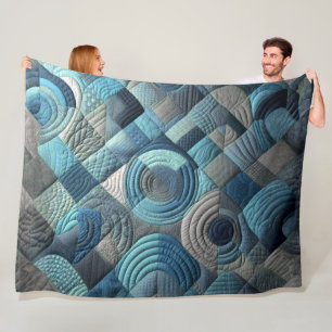 Couverture Polaire Conception abstraite composée
