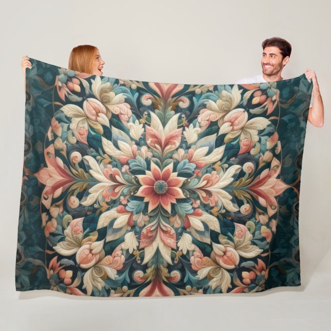 Couverture Polaire Conception abstraite composée (En situation)