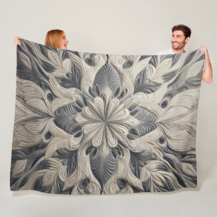 Couverture Polaire Conception Abstraite Matelassée
