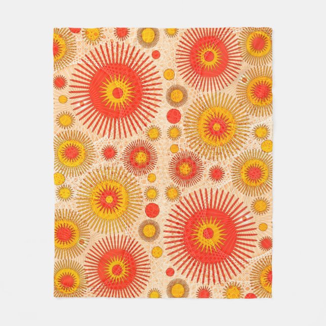 Couverture Polaire Conception abstraite moderne et attrayante avec fl (Devant)
