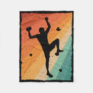 Couverture Polaire Conception Bouldering Vintage Pour Hommes Femmes E