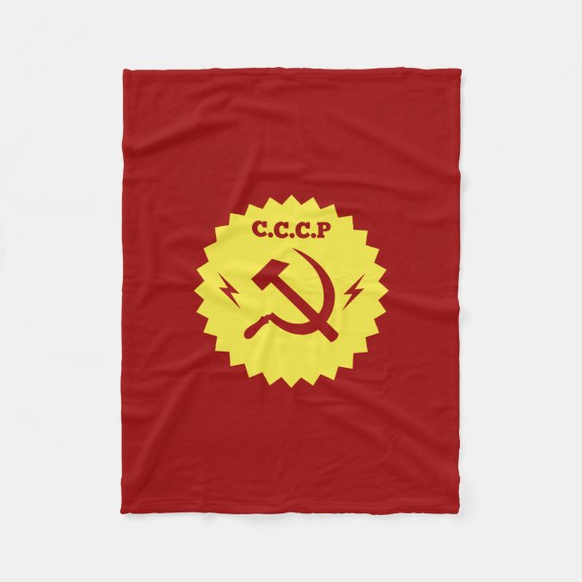 Couverture Polaire Conception communiste d'insigne de CCCP (Devant)