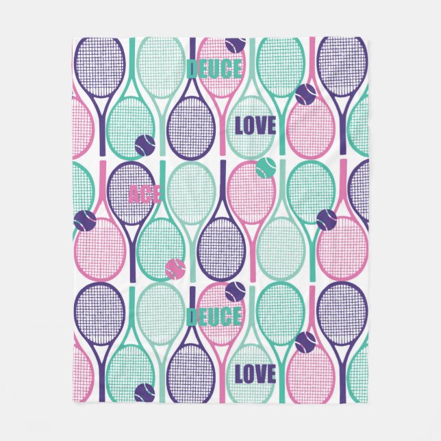 Couverture Polaire Conception cool pour joueurs de tennis, entraîneur (Devant)