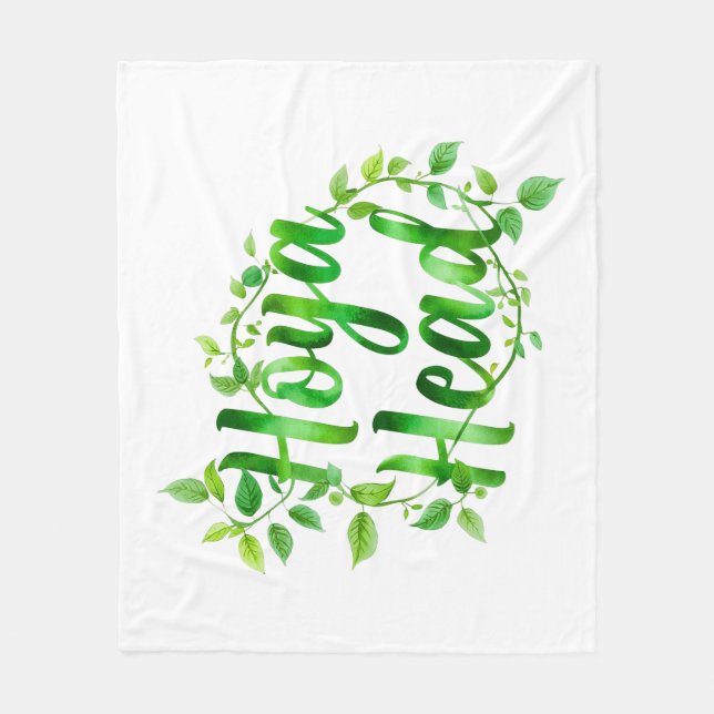 Couverture Polaire Conception d'amour de plante de tête Hoya – Bot mi (Devant)