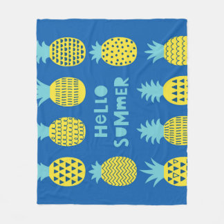 Couverture Polaire Conception de carte Vintage ananas amusante