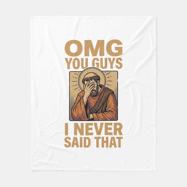 Couverture Polaire Conception de chemise de citation de facepalm reli (Devant)