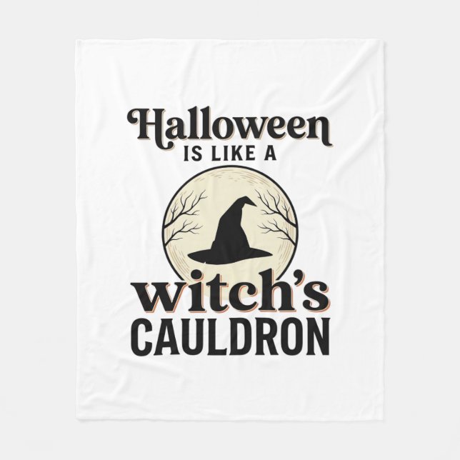 Couverture Polaire Conception de chemise de ville d'Halloween de chât (Devant)