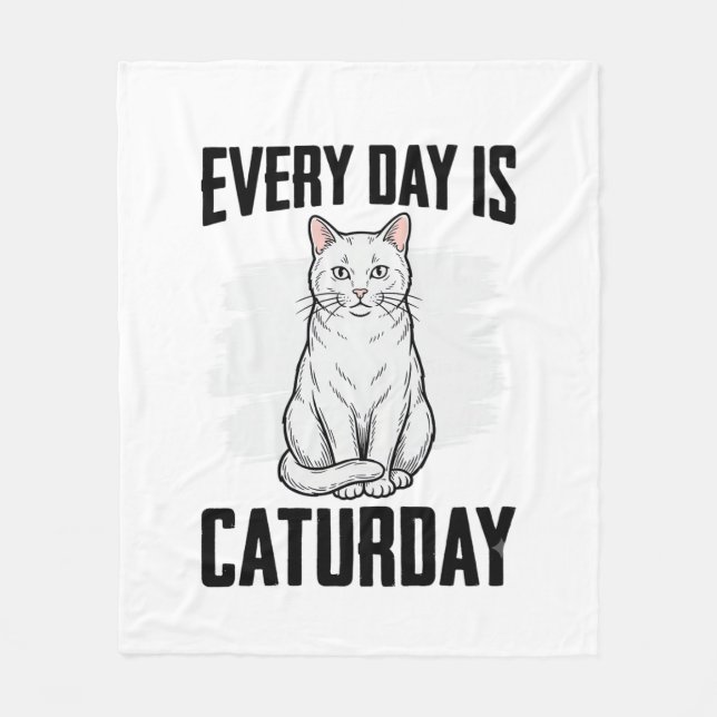 Couverture Polaire Conception de chemise drôle pour amateur de chat d (Devant)