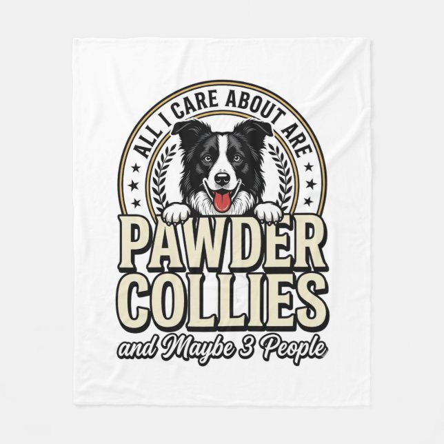 Couverture Polaire Conception de chemise drôle pour amateur de chien  (Devant)