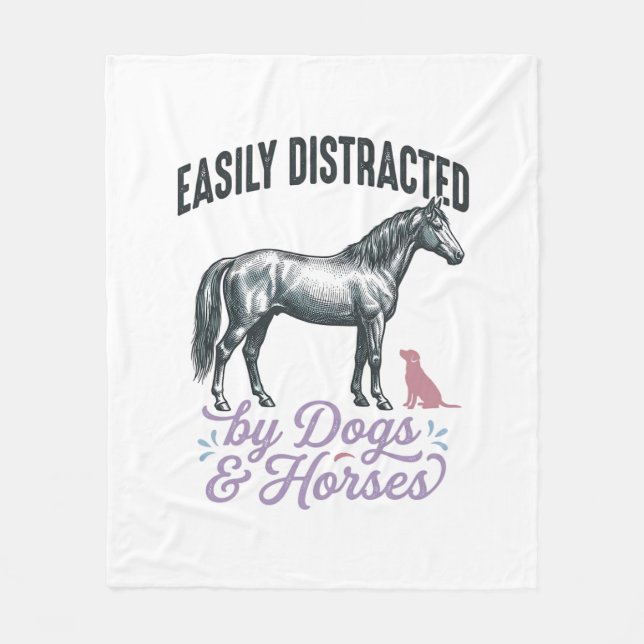 Couverture Polaire Conception de chemise facilement distrait par les  (Devant)