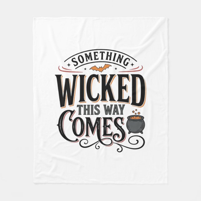 Couverture Polaire Conception de chemise Halloween Vintage Something  (Devant)