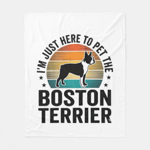 Couverture Polaire Conception de chemise pour amateur de chien Boston