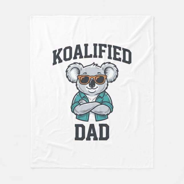 Couverture Polaire Conception de chemise pour papa koalifié Koala pèr (Devant)
