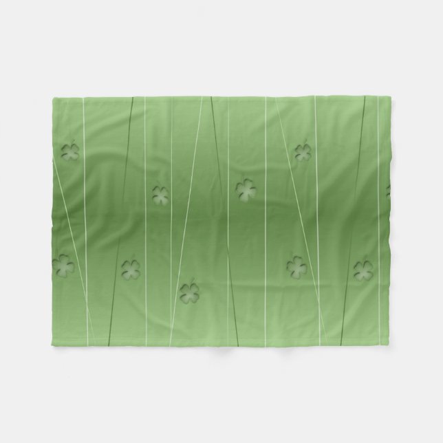 Couverture Polaire Conception de Clover Irlandais (Devant (Horizontal))