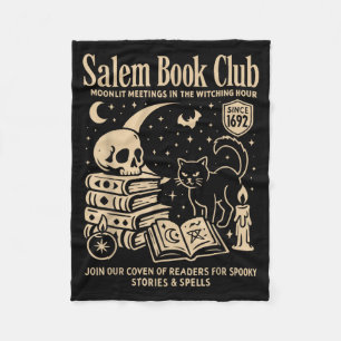 Couverture Polaire Conception de club de lecture de sorcière d'Hallow