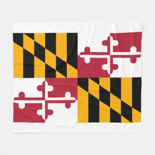 Couverture Polaire Conception de drapeau d'état du Maryland