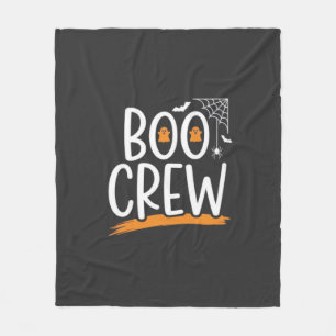 Couverture Polaire Conception de fantôme Halloween Boo Crew_1