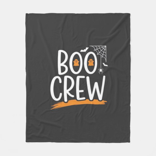 Couverture Polaire Conception de fantôme Halloween Boo Crew_1 (Devant)