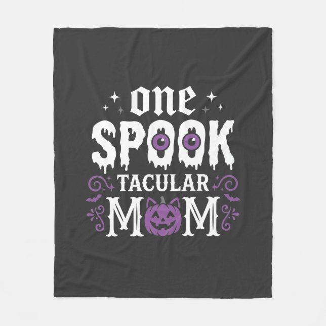Couverture Polaire Conception de Halloween pour maman Spooktacular_1 (Devant)