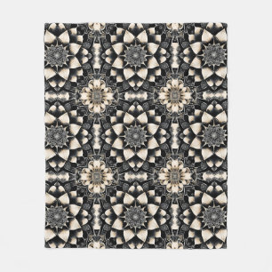 Couverture Polaire Conception de mandala floral orné