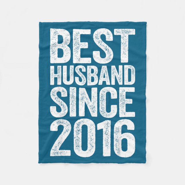 Couverture Polaire Conception de mariage pour homme marié depuis 2016 (Devant)