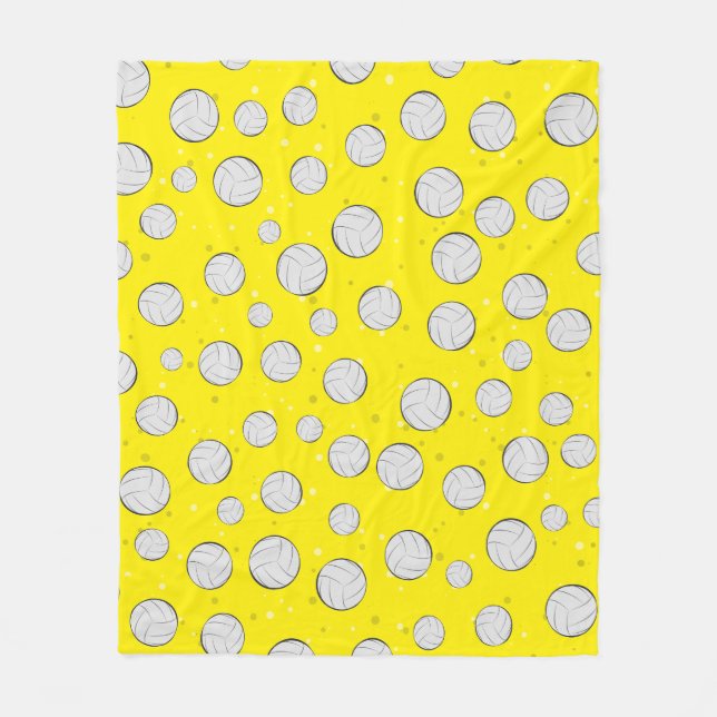 Couverture Polaire Conception de motif de volley-ball (Devant)