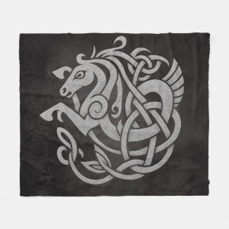 Couverture Polaire Conception de nœud de cheval mythique nordique