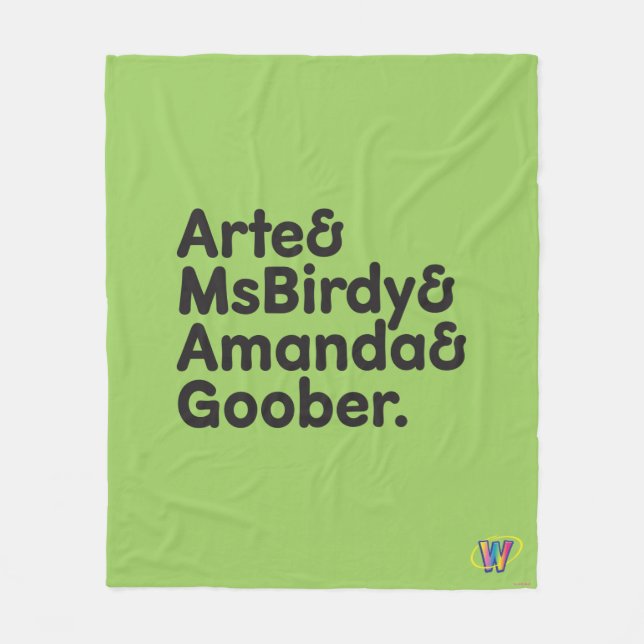 Couverture Polaire Conception de noms de Webkinz (Devant)