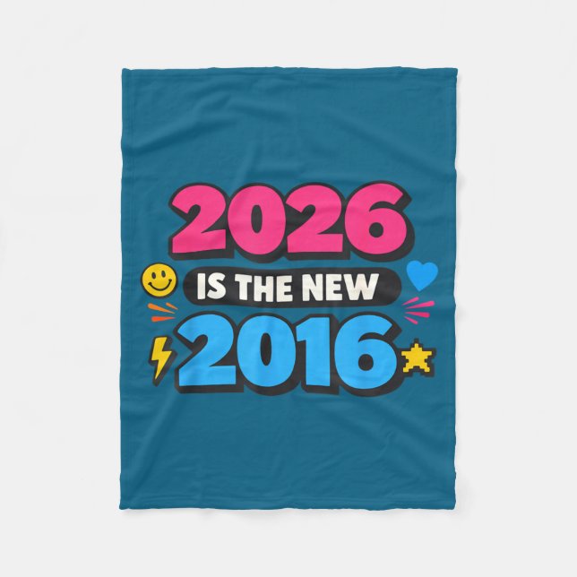Couverture Polaire Conception de nostalgie d'Internet 2026 Nouvelle 2 (Devant)