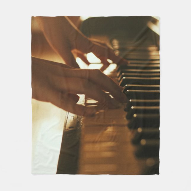 Couverture Polaire Conception de piano Extraordinaire (Devant)