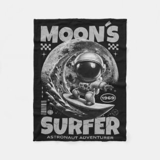Couverture Polaire Conception de surfeur astronaute, surf lunaire esp