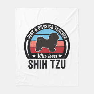 Couverture Polaire Conception de T-shirt de chien vintage Shih Tzu pr