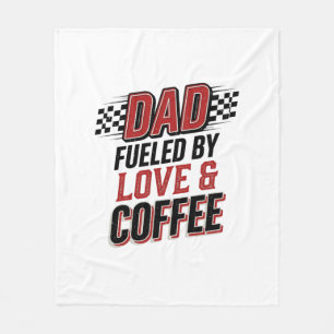 Couverture Polaire Conception de t-shirt de course Papa alimenté par