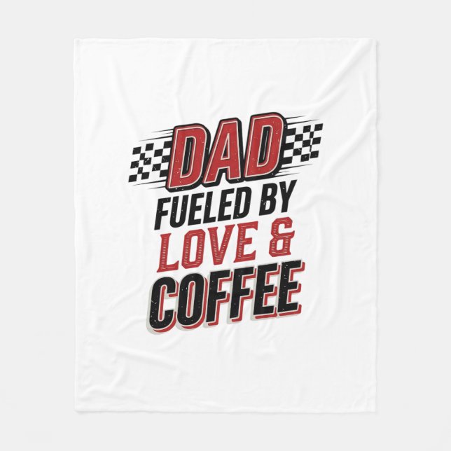 Couverture Polaire Conception de t-shirt de course Papa alimenté par  (Devant)