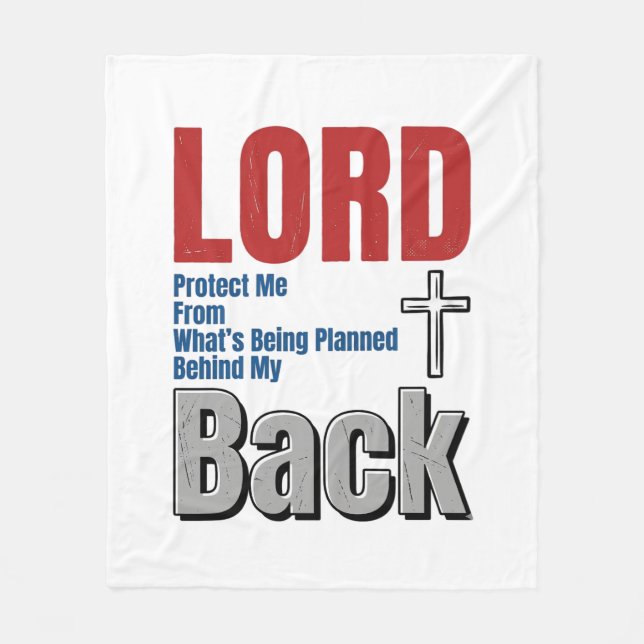 Couverture Polaire Conception de t-shirt de foi chrétienne Lord Prote (Devant)