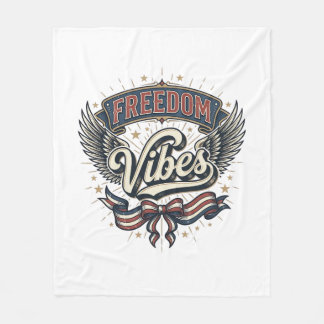 Couverture Polaire Conception de T-Shirt Patriotique Vintage Vibes de