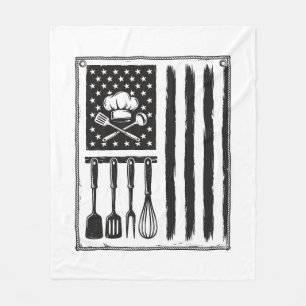 Couverture Polaire Conception de T-shirt Ustensiles de Cuisine Drapea
