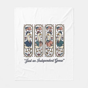 Couverture Polaire Conception de T-Shirt vintage patriotique d'oie in