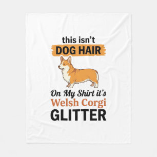 Couverture Polaire Conception de T-Shirt Welsh Corgi Glitter Funny Do