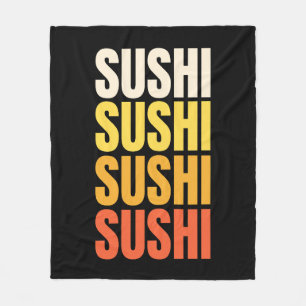 Couverture Polaire Conception de texte de Sushi