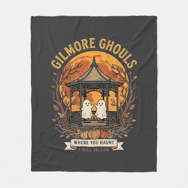 Couverture Polaire Conception de tonnelle fantôme Halloween Gilmore G (Devant)