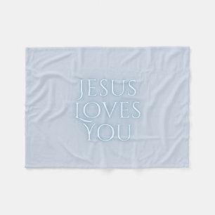Couverture Polaire Conception de typographie chrétienne Jésus aime