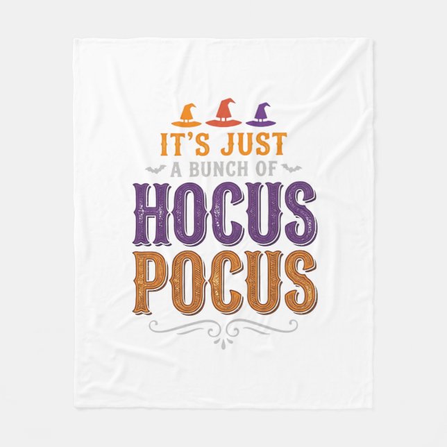Couverture Polaire Conception de typographie Halloween Hocus Pocus vi (Devant)