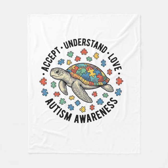 Couverture Polaire Conception de vecteur de puzzle de tortue pour la  (Devant)