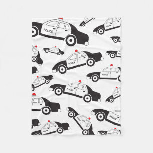 Couverture Polaire Conception de voiture de la police de jouets