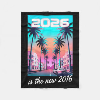 Couverture Polaire Conception esthétique de voiture rétro synthwave 2